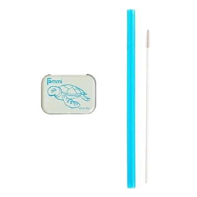 Fommi Słomka Wielorazowa w pudełku blue