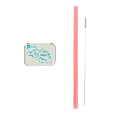 Fommi Słomka Wielorazowa w pudełku pink