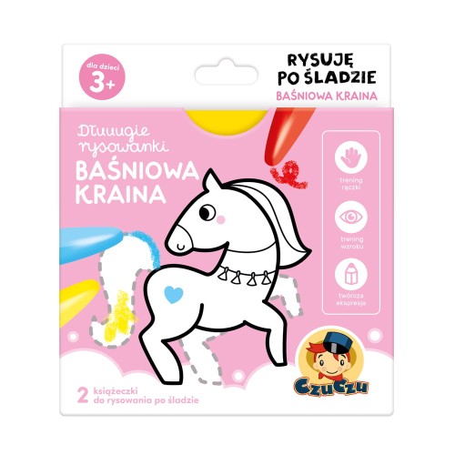 CzuCzu Dłuuugie rysowanki kolorowanka Baśnie 3+