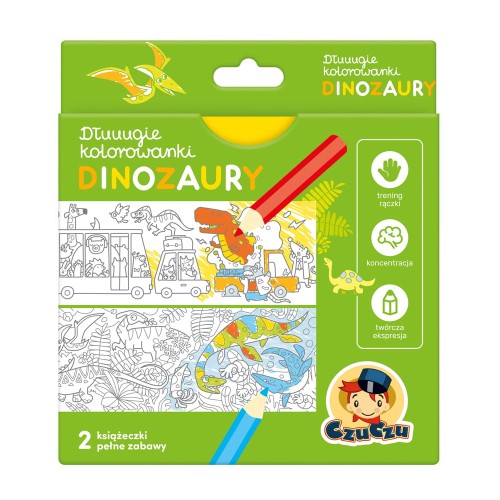 CzuCzu kolorowanka DINOZAURY 4+