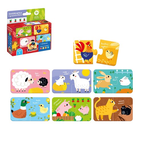 CzuCzu puzzle 2 el. 7 układanek do pary