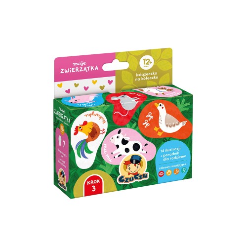 CzuCzu książeczka Zwierzątka na sznurku karty 12m+
