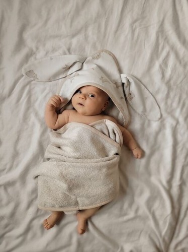 Makaszka ręcznik bambusowy S okrycie kąpielowe kwiaty