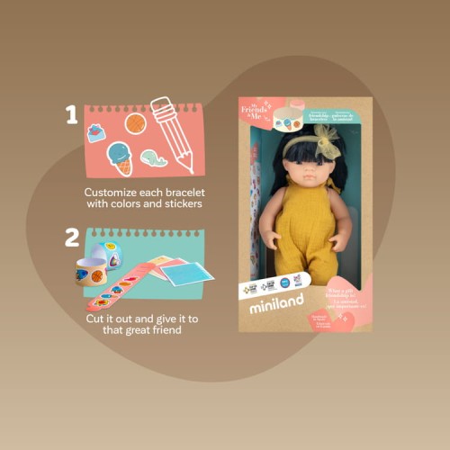 Miniland Lalka dziewczynka Azjatka 38 cm My Friends & Me