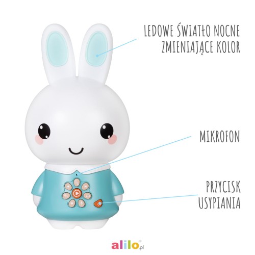 ALILO Króliczek  Bunny G6PRO  turkusowy