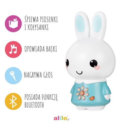 ALILO Króliczek  Bunny G6PRO  turkusowy