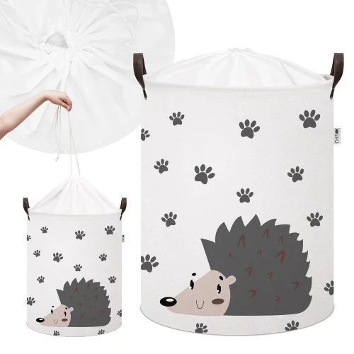 SIPO Kosz na zabawki Jeżyk 43 L. ściągacz