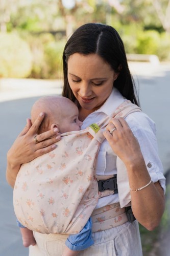 BOBA Nosidełko nosidło Bliss Hybrydowe Kwiaty V2