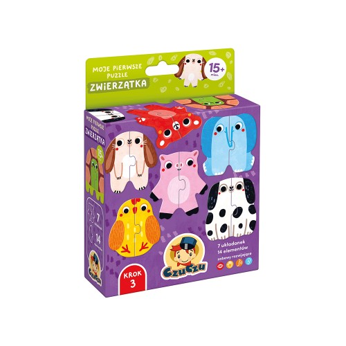 CzuCzu MOJE PIERWSZE Puzzle zwierzątka 15m
