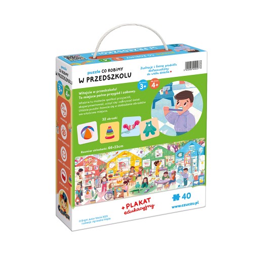 CzuCzu Puzzle Co robimy W przedszkolu 3+ 4+