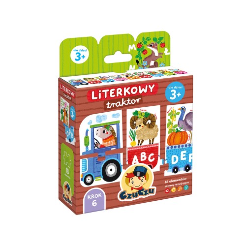 CzuCzu Literkowy traktor dla dzieci 3+