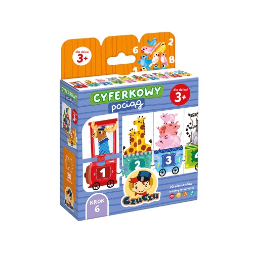 CzuCzu Cyferkowy pociąg dla dzieci 3+