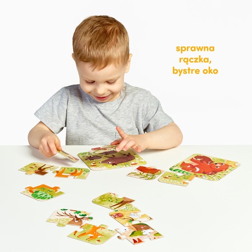 CzuCzu Układam leśne Zwierzęta dla dzieci 2+