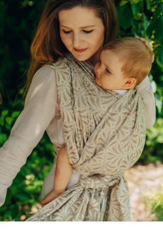 Lenny Lamb chusta Żakardowa Golden hour M bambus