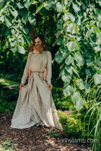 Lenny Lamb chusta Żakardowa Golden hour M bambus