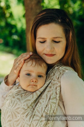 Lenny Lamb chusta Żakardowa Golden hour M bambus