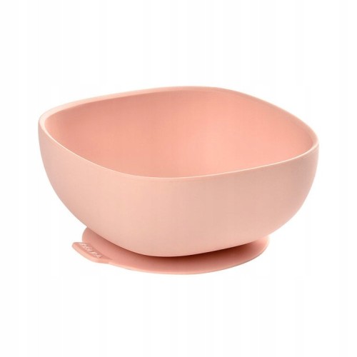 Beaba Silikonowa miseczka z przyssawką pink RÓŻOWA