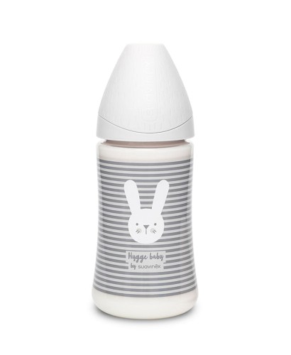 Butelka Suavinex premium 270ml 3P królik SZARY