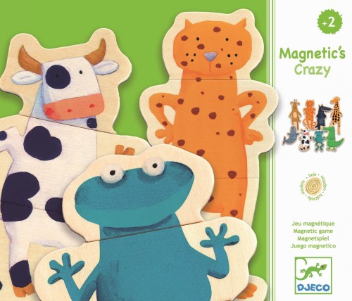 Djeco puzzle magnetyczne drewno 3el. DJ03111