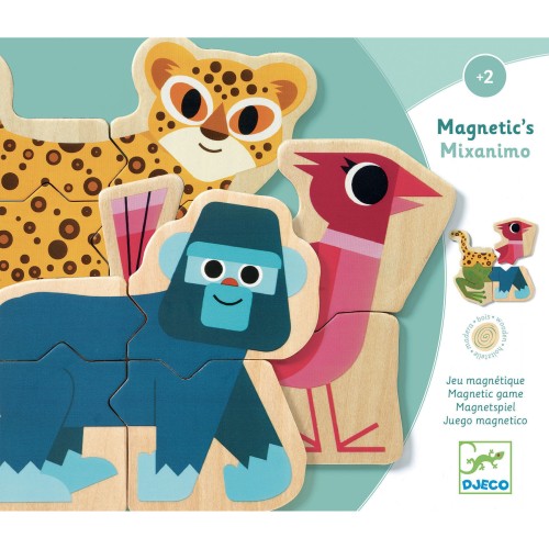 Djeco puzzle magnetyczne drewno 4el. DJ03126