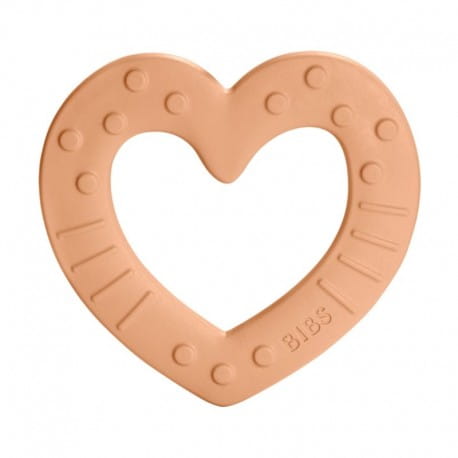 BIBS Baby Bitie HEART peach gryzak dla niemowlaka 