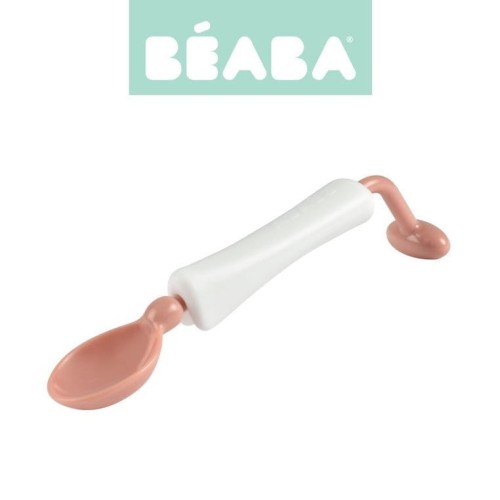 Beaba Łyżeczka 360°OBROTOWA do nauki jedzenia pink
