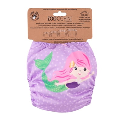 Zoocchini Pieluszka wielorazowa AIO Syrenka 2 wkłady  