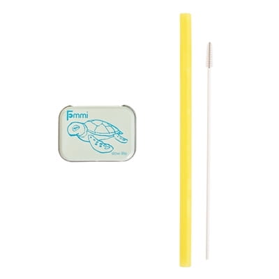 Fommi Słomka Wielorazowa w pudełku yellow