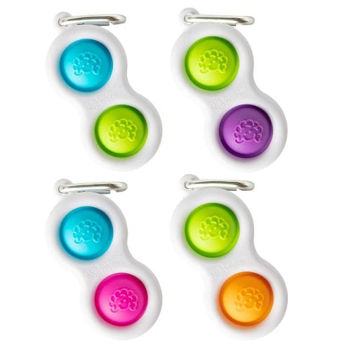 Fat brain Toys Bąbelki Simpl Dimpl breloczek