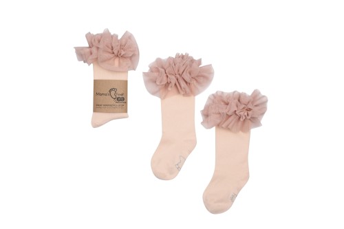 Mama's Feet podkolanówki TUTU 4-6l. róż wenecki 