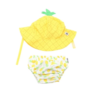 Zoocchini Pieluszka + czapka 12-24m. Ananas