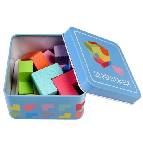 Rex London Puzzle drewniane 3D, kostka