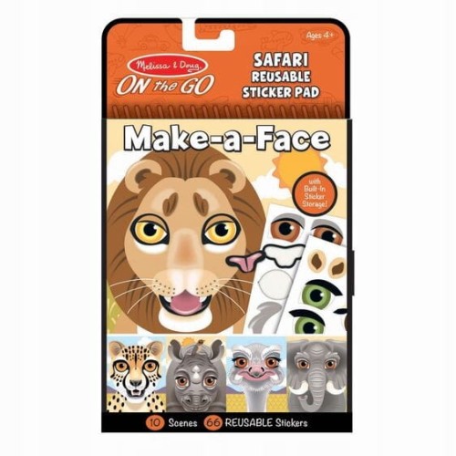 Melissa Make a face SAFARI naklejki wielokrotnego użytku 