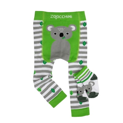 Zoocchini Legginsy i Skarpetki Koala 6-12m.