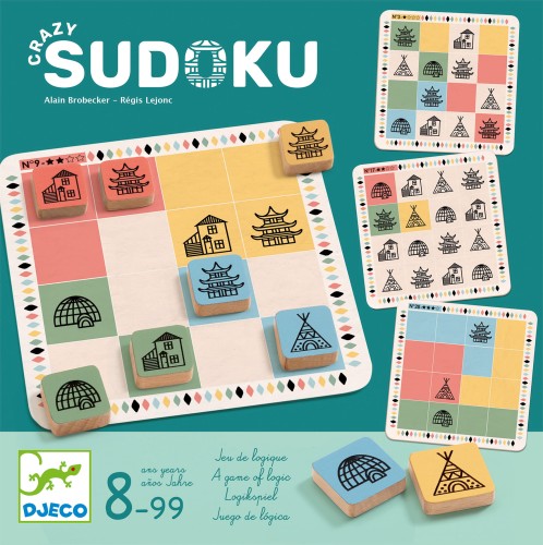 Djeco Gra logiczna SZALONE SUDOKU DJ08488