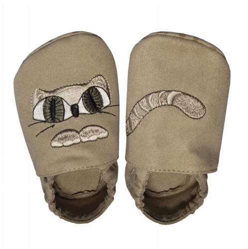Babice barefoot 20/21 kapcie kot beż mikrofibra