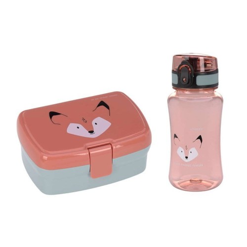 Lassig Zestaw Lunchbox Tritanowy bidon 460ml szynszyla