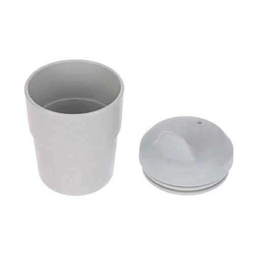 Lassig kubek z silikonową pokrywką Grey 200ml.