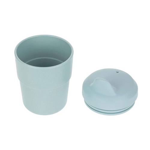 Lassig kubek z silikonową pokrywką Blue 200ml.