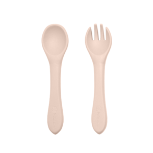 Petite&Mars Silikonowe sztućce Sand 6m+