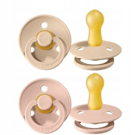 BIBS smoczek 2-pak, BLUSH+ Vanilia M 2szt. 6-18m.