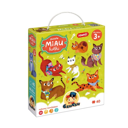 CzuCzu Puzzle Miau Kotki 3+ 40el.