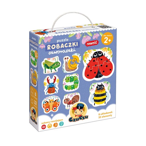 CzuCzu Puzzle Robaczki czworaczki 4 el.