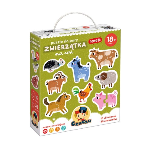 CzuCzu Puzzle do pary Zwierzątka na wsi 2 el.