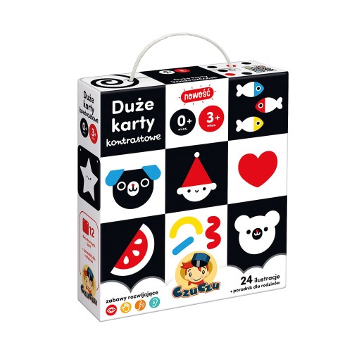 CzuCzu Duże karty kontrastowe 0+