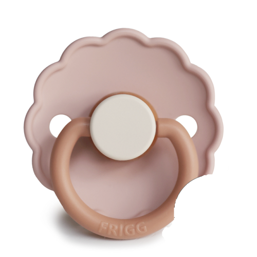FRIGG smoczek 6-18m. Daisy silikon Biscuit