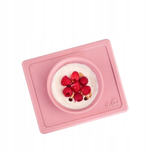 EZPZ Silikonowa miseczka 2w1 Mini Bowl róż