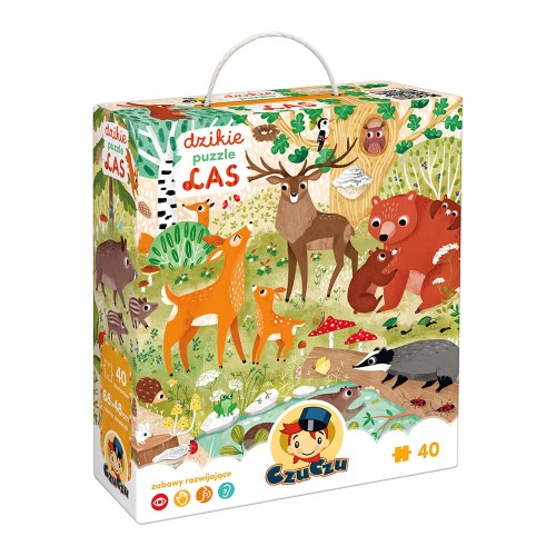 CzuCzu dzikie puzzle LAS 3+