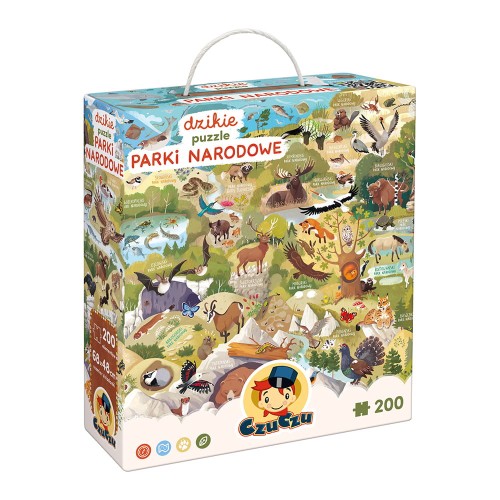 CzuCzu dzikie puzzle PARKI NARODOWE 6+ 200el.