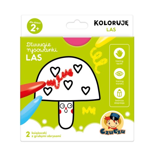 CzuCzu Długa kolorowanka Las 2 + rysowanki